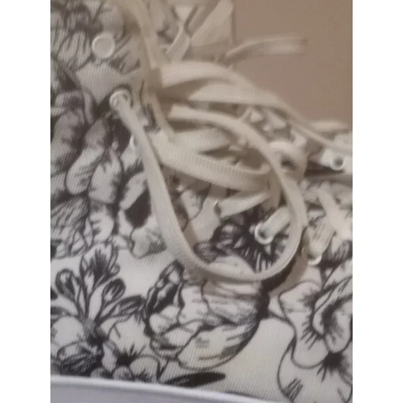 NOBULL | RARE HIGH TOP BUTTERFLY FLORAL CANVAS TRAINER UNISEX W13.5/M12 - Picture 5 of 13